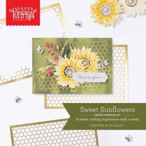 Sweet Sunflowers Paper Pumpkin, Card Kit Delivered In Your Mail Box