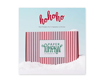 Ho Ho Ho October 2022 Paper Pumpkin, Card Kit Delivered In Your Mail Box