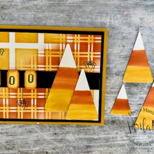 Paper Candy Corn For Greeting Cards
