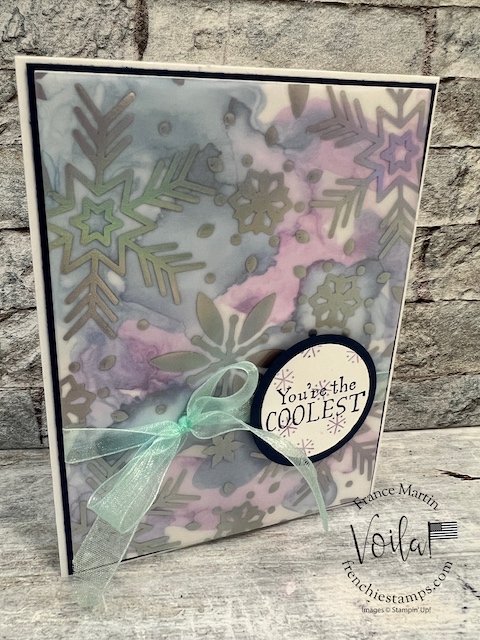 Marble Technique On Vellum with Stampin Blends and Alcohol