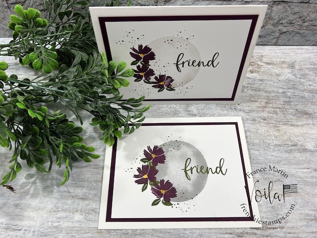 Easy Card With Watercolor Shapes With More Stamps