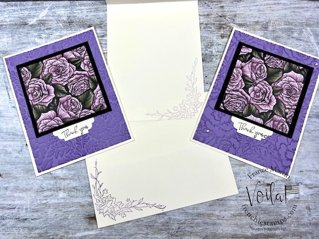 Favored Flowers Designer Paper with Pretty Flower Embossing Folder