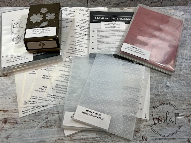 Labels to organize your Stampin'Up!® products from the Mini Catalog Jan-April 2023