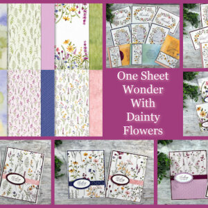 Dainty Flowers One Sheet Wonder