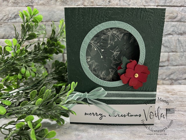 Window Card with Pretty Prints Designer Paper and Flowers & Leaves Punch