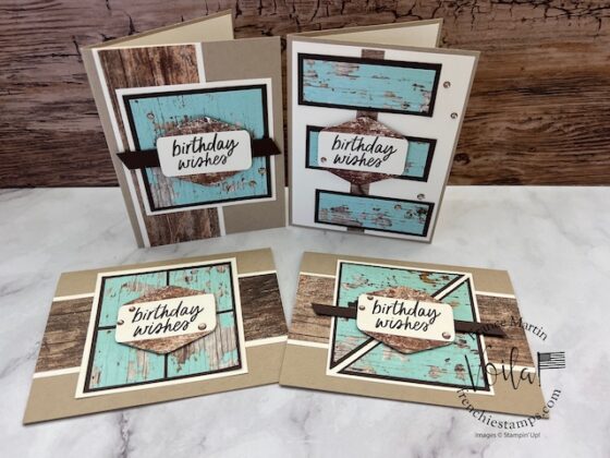 6 x 6 Designer Paper 4 Easy Card Layout