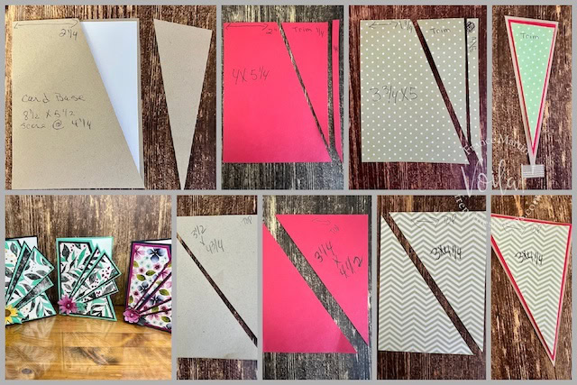 Fan Card Showcasing Designer Paper - Frenchie Stamps