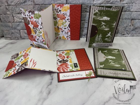 Fun Fold layouts featuring Designer Series Paper