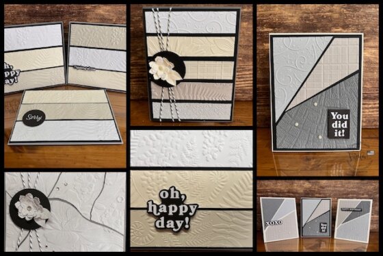Easy Handmade Cards with Embossed Texture